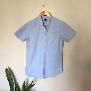 J. Crew pattern oxford